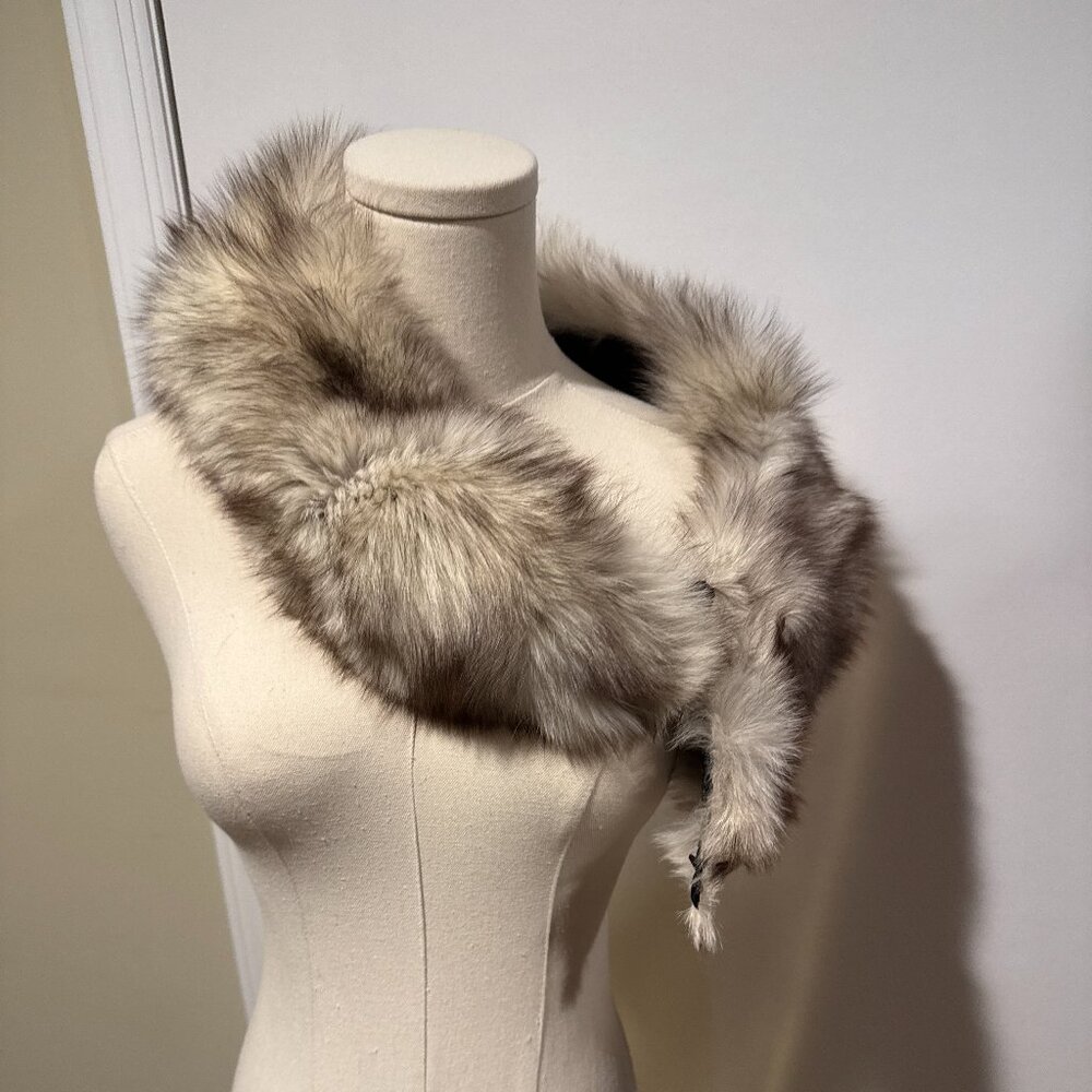 Faux fur stole wrap